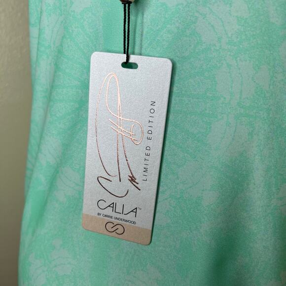 Calia by Carrie Underwood Tank Top SMALL Mint Havana Boho Strappy Athletic NEW - Picture 6 of 10